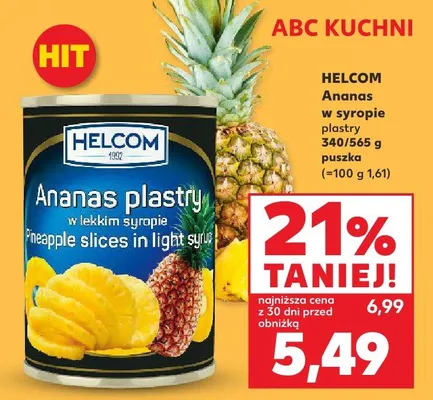 Ananas plastry w syropie promocja w Kaufland