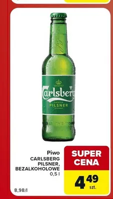 Piwo Carlsberg Pilsner promocja w Carrefour Market