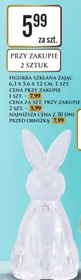 Figurka zając szklany Dino promocja w Dino