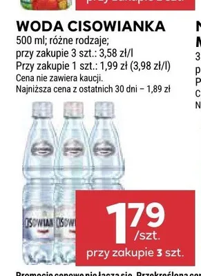 Woda mineralna Cisowianka promocja w Stokrotka