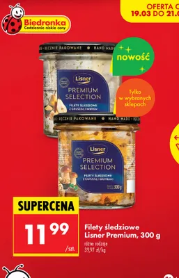 Filety śledziowe z gruszką i imbirem promocja w Biedronka