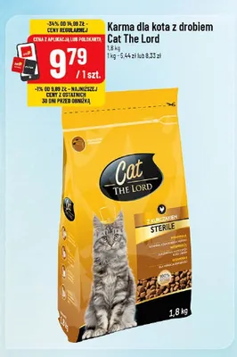 Karma dla kota z drobiem Cat The Lord promocja w POLOmarket