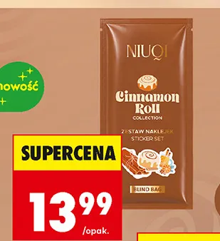 Zestaw naklejek Niuqi Cinnamon Roll promocja w Biedronka
