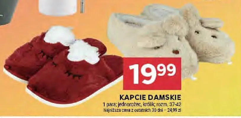 Kapcie damskie promocja w Stokrotka