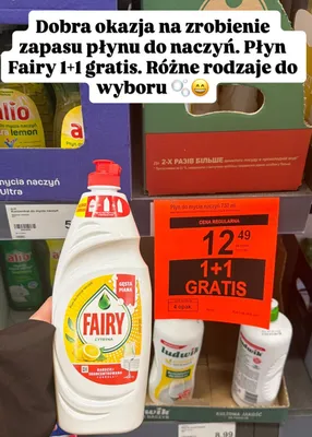 Płyn do mycia naczyń Fairy Base Cytryna Green promocja w Aldi