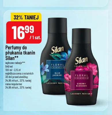 Perfumy do płukania tkanin Silan Selection Cherry Blossom promocja w POLOmarket