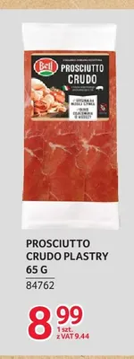 Prosciutto crudo plastry Bell promocja w Selgros