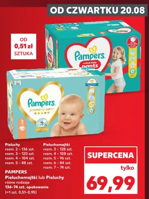 Pieluchomajtki Pampers Active Baby promocja w Kaufland