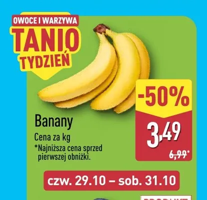 Banany promocja w Aldi