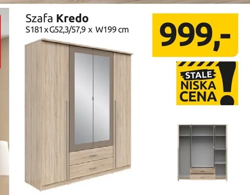 Szafa Kredo promocja w Black Red White