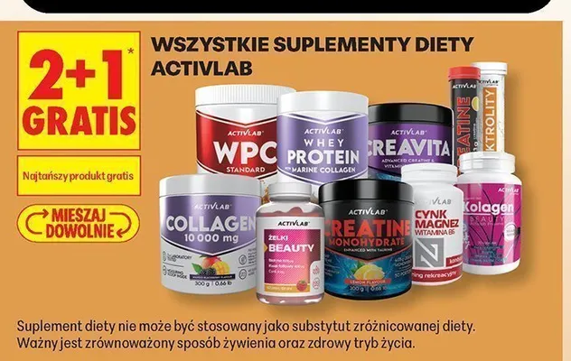 Suplement diety Activlab Creatine Monohydrate promocja w Biedronka