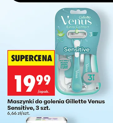 Maszynka do golenia basic Gillette simply venus 3 promocja w Biedronka