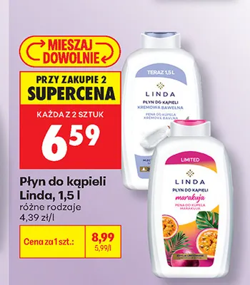 Płyn do kąpieli Linda promocja w Biedronka