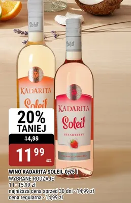 Wino Kadarita Soleil Strawberry promocja w bi1