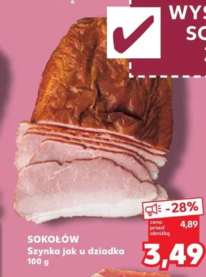Szynka jak u dziadka Sokołów promocja w Kaufland