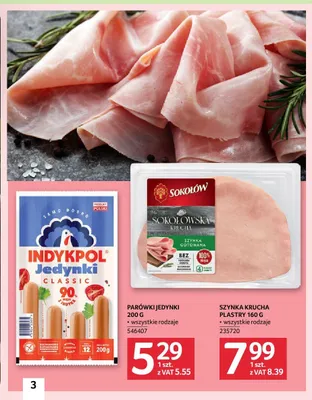 Szynka krucha plastry Sokołów promocja w Selgros