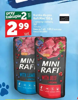 Karma dla psa Rafi Mini z wołowiną promocja w TOPAZ