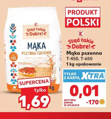 Mąka pszenna T-650 Stąd Takie Dobre! promocja w Kaufland