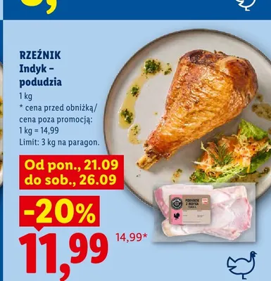 Podudzia z indyka Rzeźnik promocja w Lidl