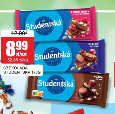 Czekolada Studentska gorzka promocja w Bingo
