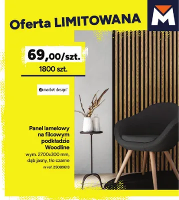Panel lamelowy Woodline promocja w Bricoman
