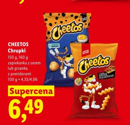 Chrupki Cheetos o smaku zapiekanki z serem promocja w Lidl