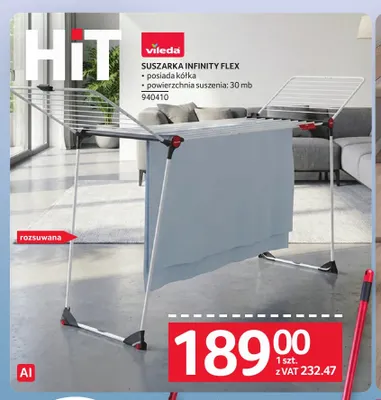 Suszarka Infinity Flex Vileda promocja w Selgros