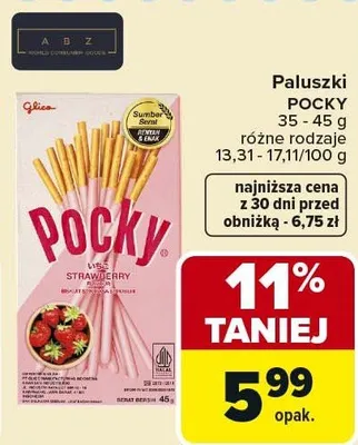 Paluszki Pocky różne rodzaje promocja w Carrefour Market