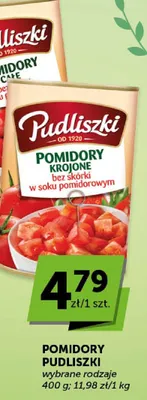 Pomidory krojone bez skórki w soku pomidorowym promocja w ABC
