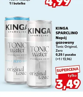 Napój gazowany Kinga Sparclino Tonic Zero promocja w Kaufland