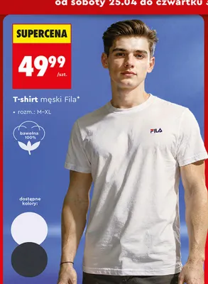 T-shirt męski Fila promocja w Biedronka