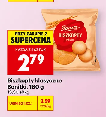Biszkopty klasyczne Bonitki promocja w Biedronka