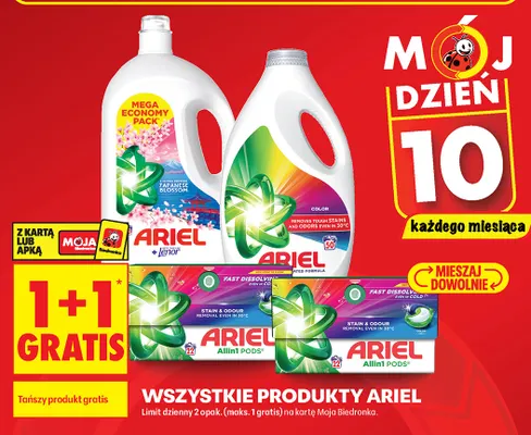 Produkty Ariel promocja w Biedronka