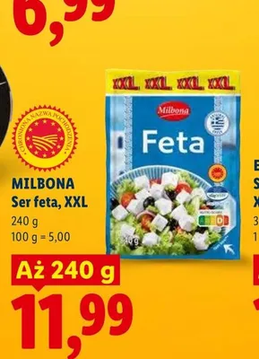 Ser feta Milbona XXL promocja w Lidl