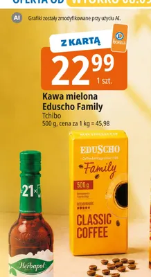 Kawa mielona Eduscho Family promocja w Leclerc