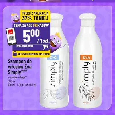 Szampon do włosów Eva Simply Jedwab promocja w POLOmarket
