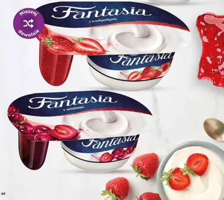 Jogurt Fantasia z wiśniami promocja w Dino