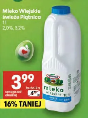 Mleko wiejskie świeże promocja w Delikatesy Centrum