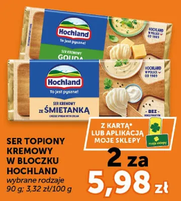 Ser topiony kremowy w bloczku wybrane rodzaje promocja w Euro Sklep