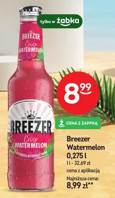 Drink Breezer Crisp Watermelon promocja w Żabka