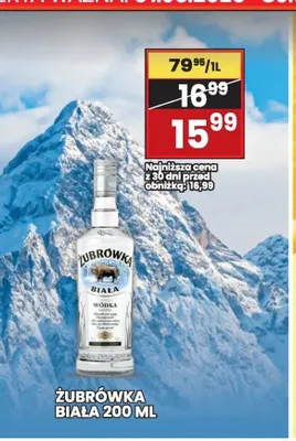 Wódka Żubrówka Biała promocja w Wafelek