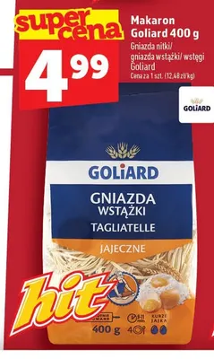 Makaron Goliard Gniazda nitki promocja w TOPAZ