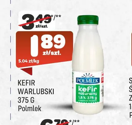 Kefir warlubski Polmlek promocja w Społem Praga