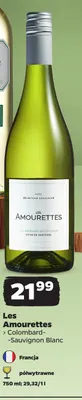 Wino białe Les Amourettes Colombard-Sauvignon Blanc promocja w Netto