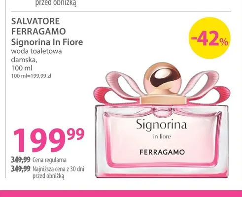 Woda toaletowa damska SALVATORE FERRAGAMO Signorina In Fiore promocja w Hebe
