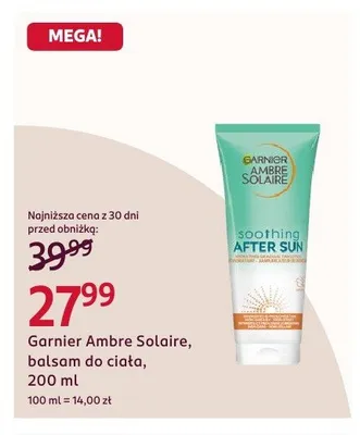 Balsam do ciała Garnier Ambre Solaire promocja w Rossmann