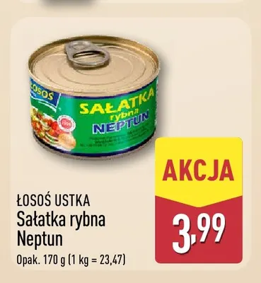 Sałatka rybna Neptun Łosoś Ustka promocja w Aldi