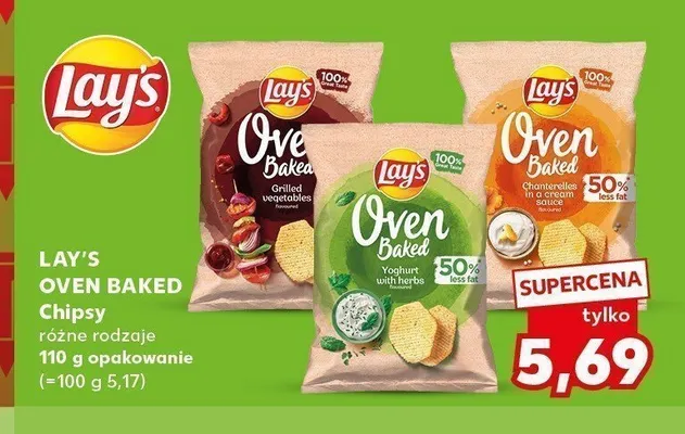 Chipsy Lay's Oven Baked Chanterelles promocja w Kaufland