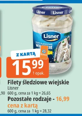 Filety śledziowe wiejskie Lisner promocja w Leclerc