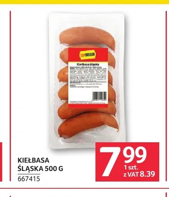 Kiełbasa śląska Topseller promocja w Selgros